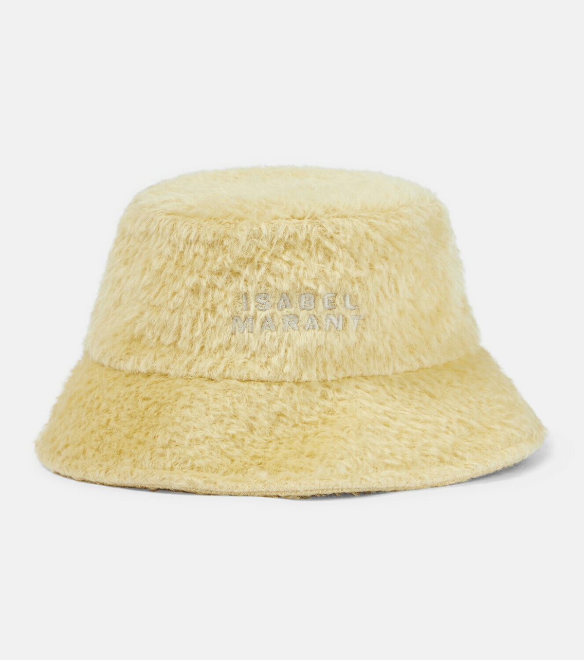 Isabel Marant unisex  Beige embroidered Bucket Hat Isabel Marant Cream and black cotton haley bucket hat  main image 4