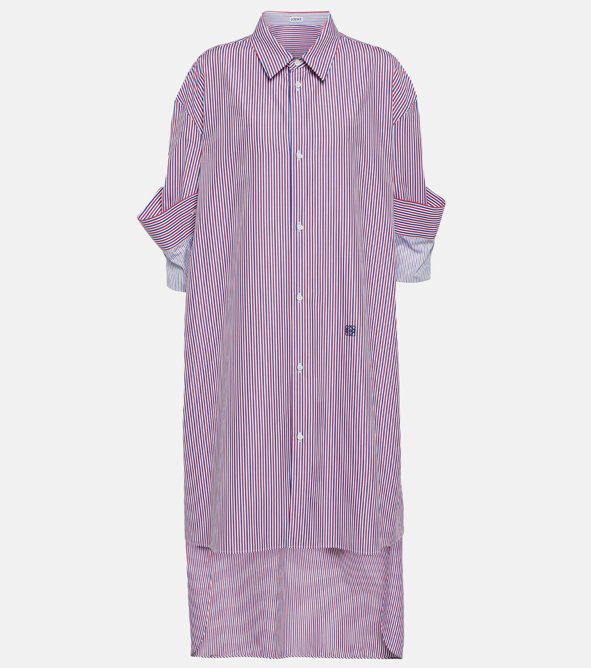 Loewe 25 Striped Shirt Blue mix White Linen main image 1