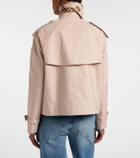 Burberry Cropped cotton gabardine trench coat