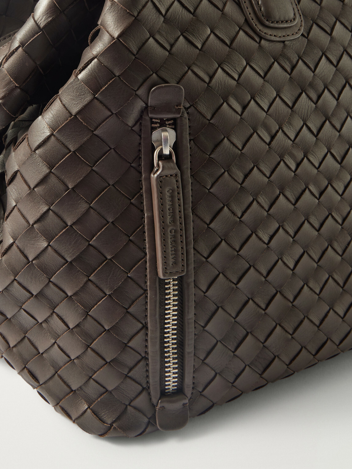 Officine Creative - Armor/019 Woven Leather Weekend Bag