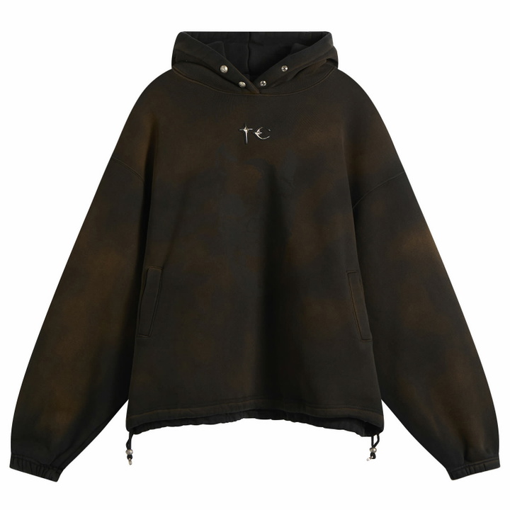 Photo: Thug Club Men's Faded Hoodie in Brown