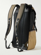 Master-Piece - Potential Logo-Appliquéd Leather- and Webbing-Trimmed CORDURA® Ballistic Nylon Backpack