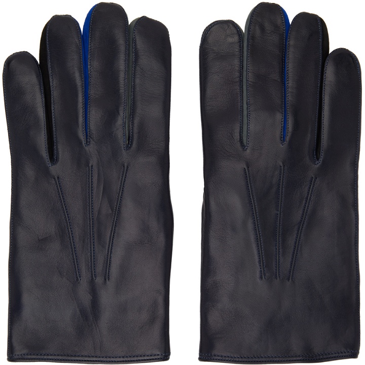 Photo: Paul Smith Navy Concertina Leather Gloves