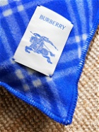 Burberry - Logo-Appliquéd Checked Brushed-Wool Cushion