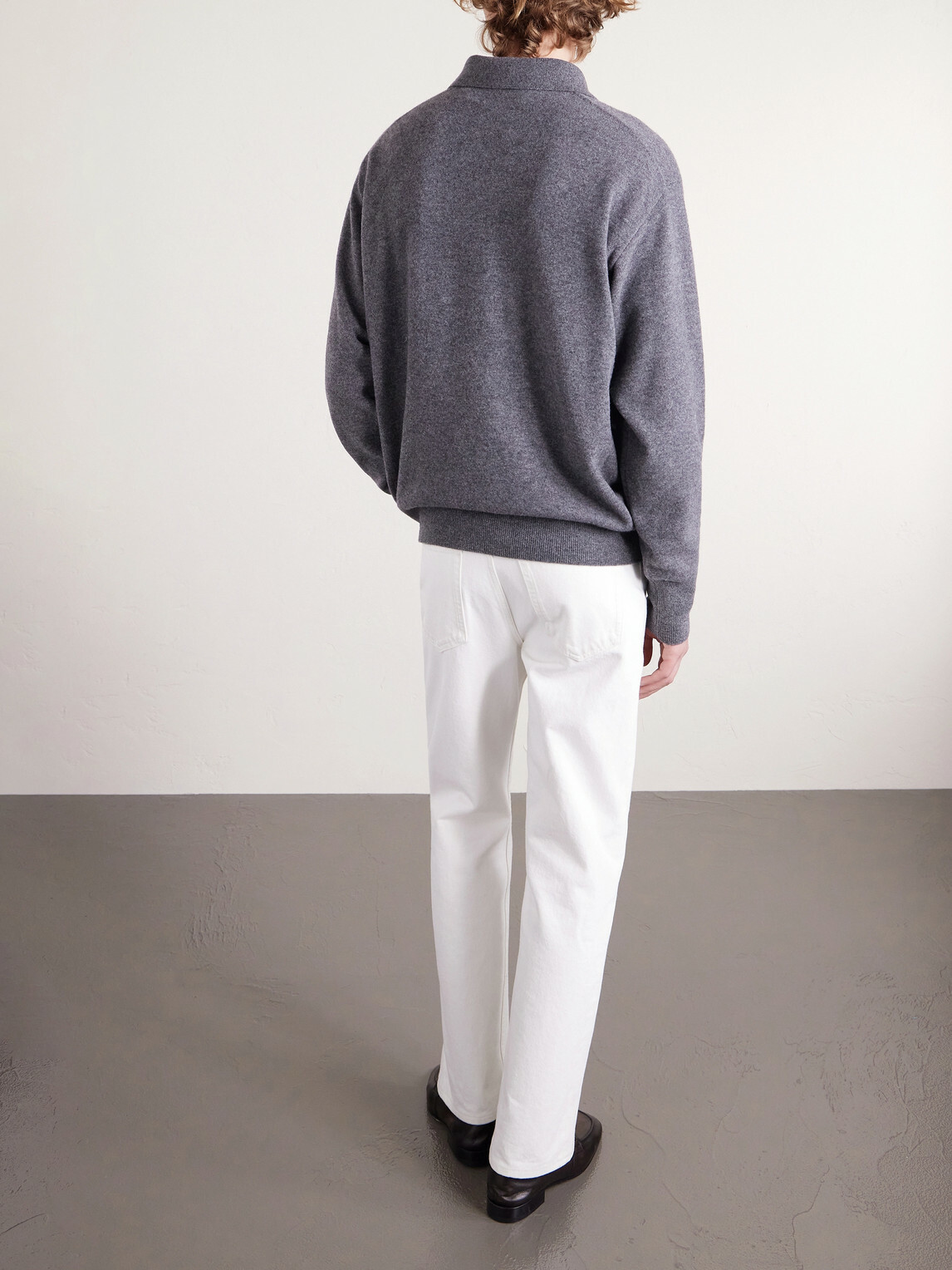 ssstein - Merino Wool Polo Shirt - Gray