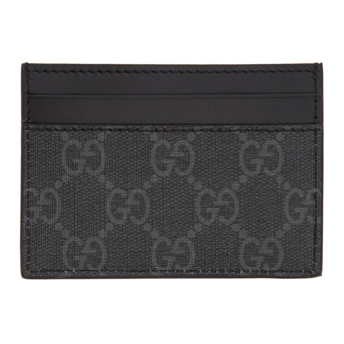 Photo: Gucci Black GG Kingsnake Card Holder