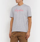 Rapha - Logo-Embroidered Mélange Cotton-Jersey T-Shirt - Gray