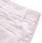 120% - Linen-Blend Twill Shorts - Pink