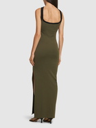 COURREGES Contrast Hyperbole Cotton Long Dress