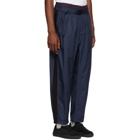 3.1 Phillip Lim Navy and Burgundy Double Track Lounge Pants
