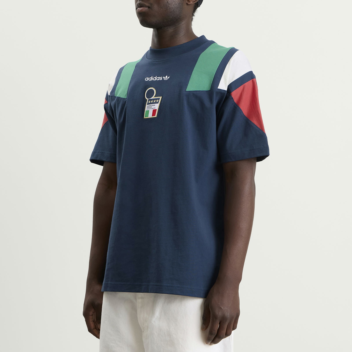 Adidas Men's FIGC EQT T-Shirt in Crew Navy