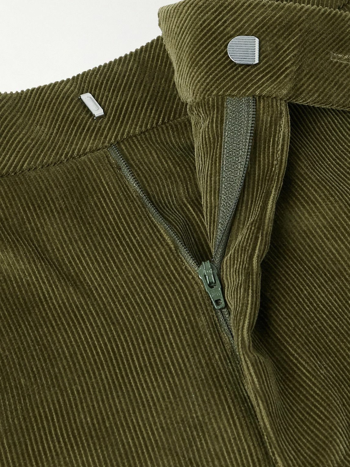 Purdey - Straight-Leg Cotton-Corduroy Trousers - Green