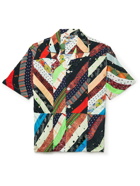 BODE - Camp-Collar Patchwork Woven Shirt - Multi