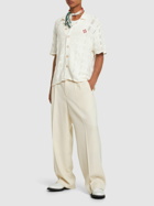 CASABLANCA - Jacquard Monogram Cotton Terry Shirt