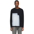 A-Cold-Wall* Black Block Painted Long Sleeve T-Shirt