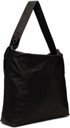 YOHJI YAMAMOTO Black Washed Horse Leather 2Way Bag