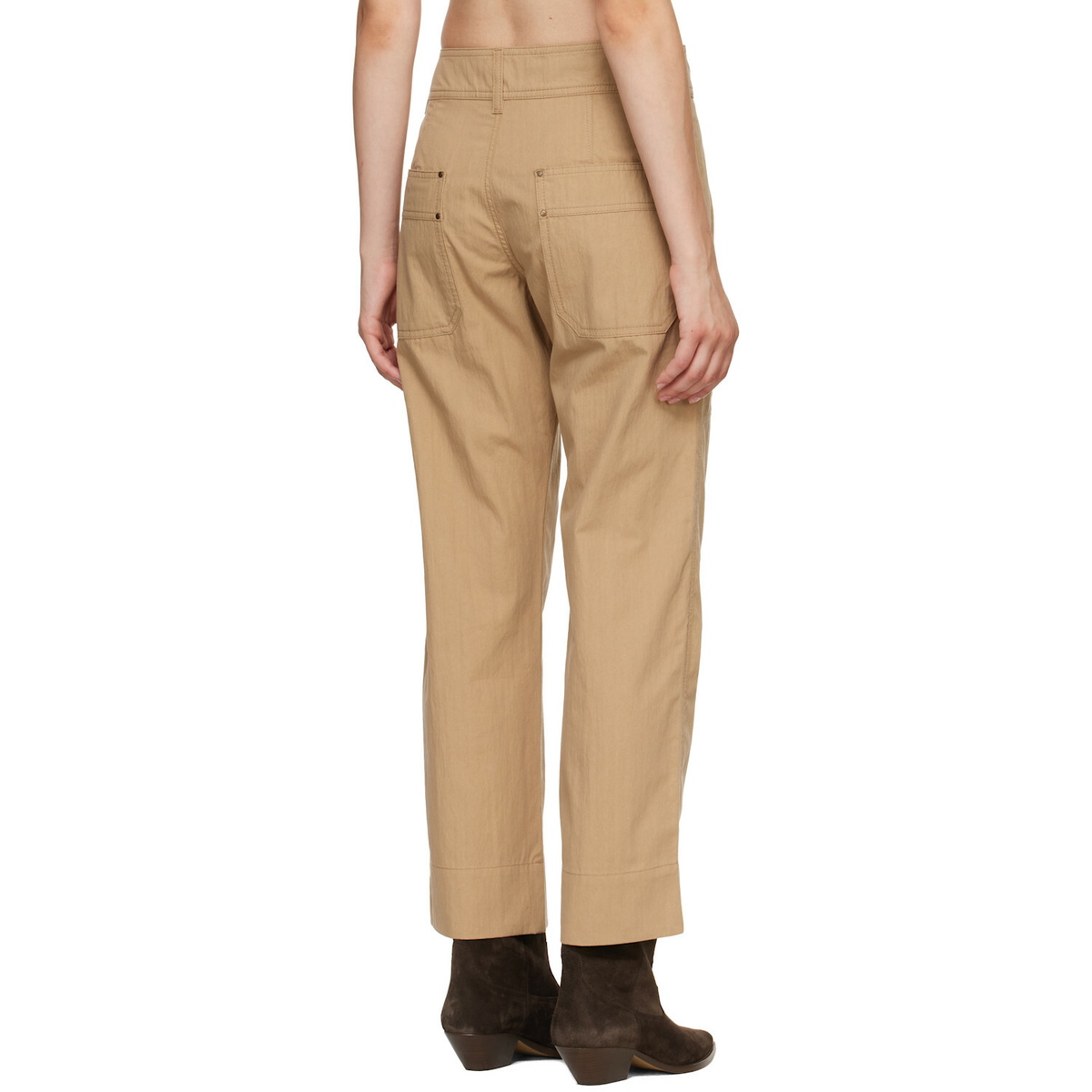 Isabel Marant Khaki Amandine Trousers