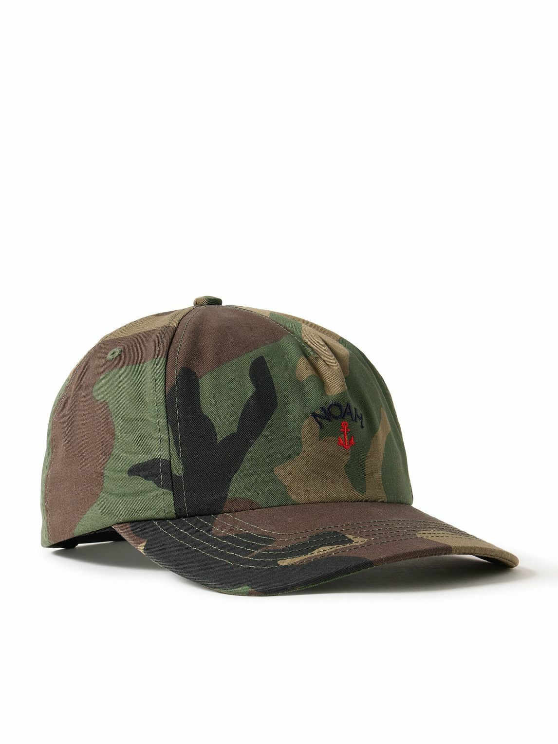 Noah - Anchor Logo-Embroidered Camouflage-Print Cotton-Twill Baseball Cap
