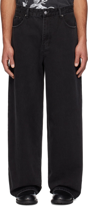 Photo: Stolen Girlfriends Club Black Dust & Grit Jeans