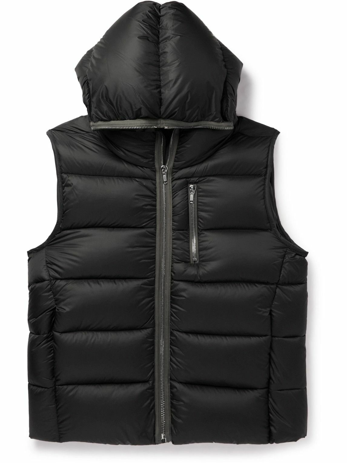 Rick Owens - Quilted Shell Hooded Down Gilet - Black Rick Owens