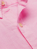 Polo Ralph Lauren - Slim-Fit Button-Down Collar Linen Shirt - Pink