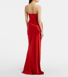 The Sei Draped silk satin corset gown