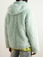 Marni - Logo-Appliquéd Faux Fur Hooded Jacket - Green