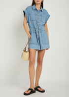 Paige Maliah Denim Jumpsuit Light Blue