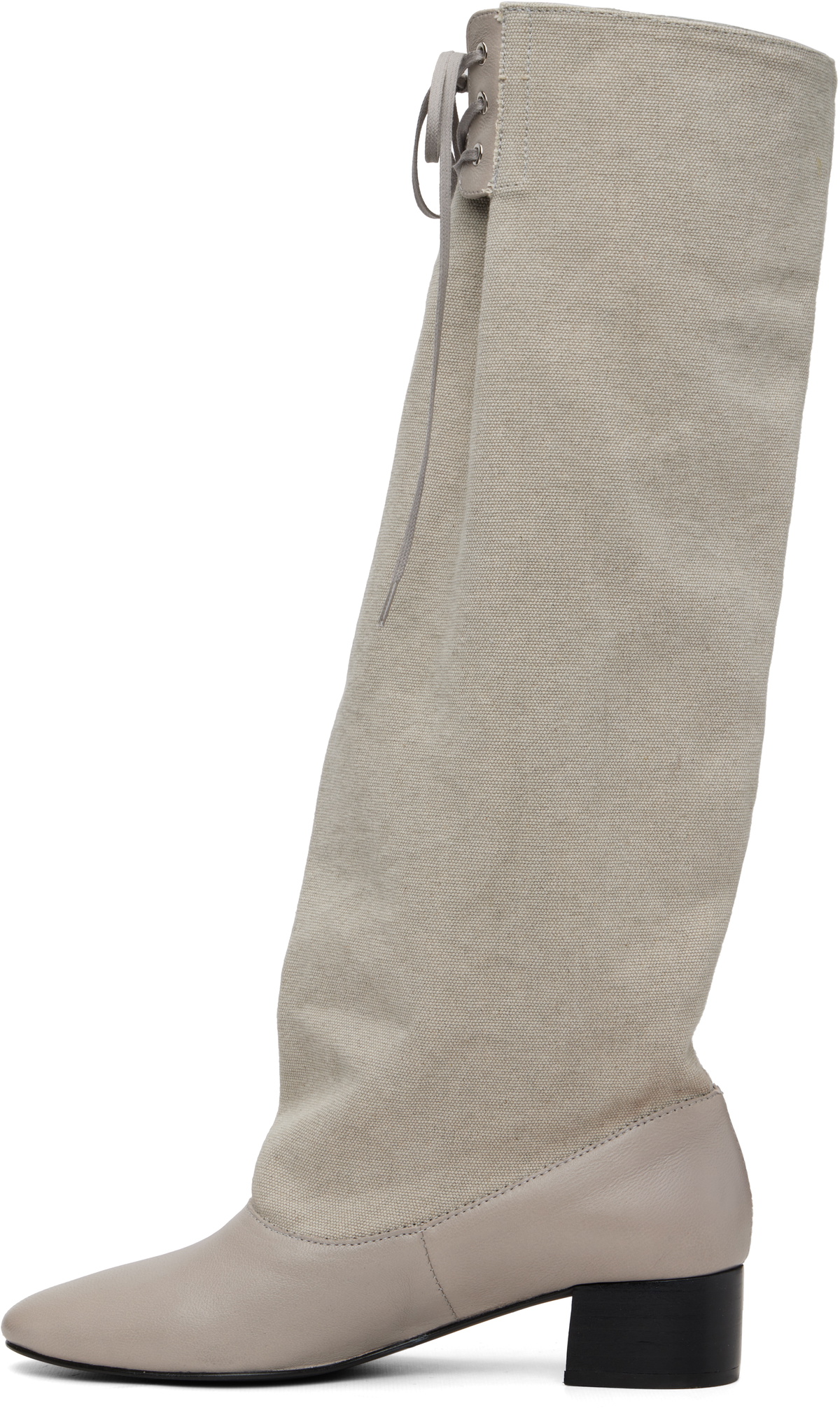 Paloma Wool Beige Victoria Canvas Tall Boots