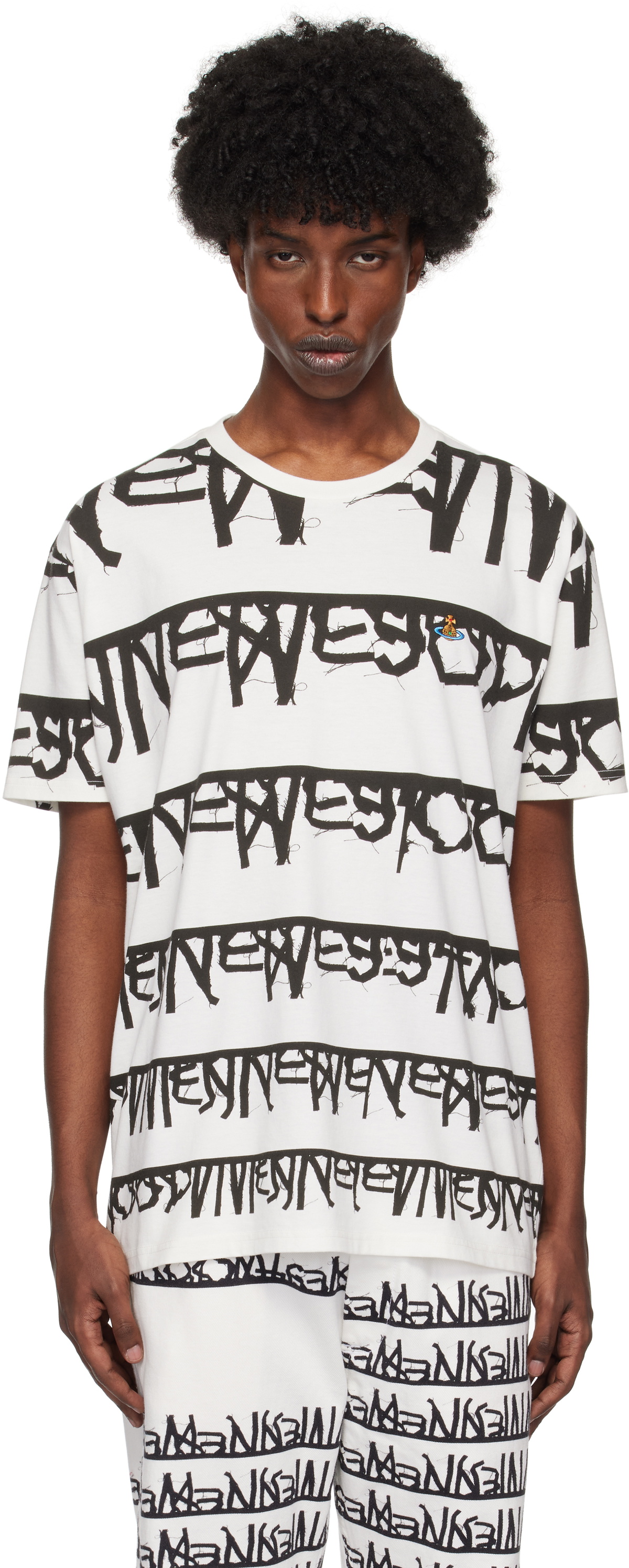 Vivienne Westwood White & Black Classic T-shirt Vivienne Westwood