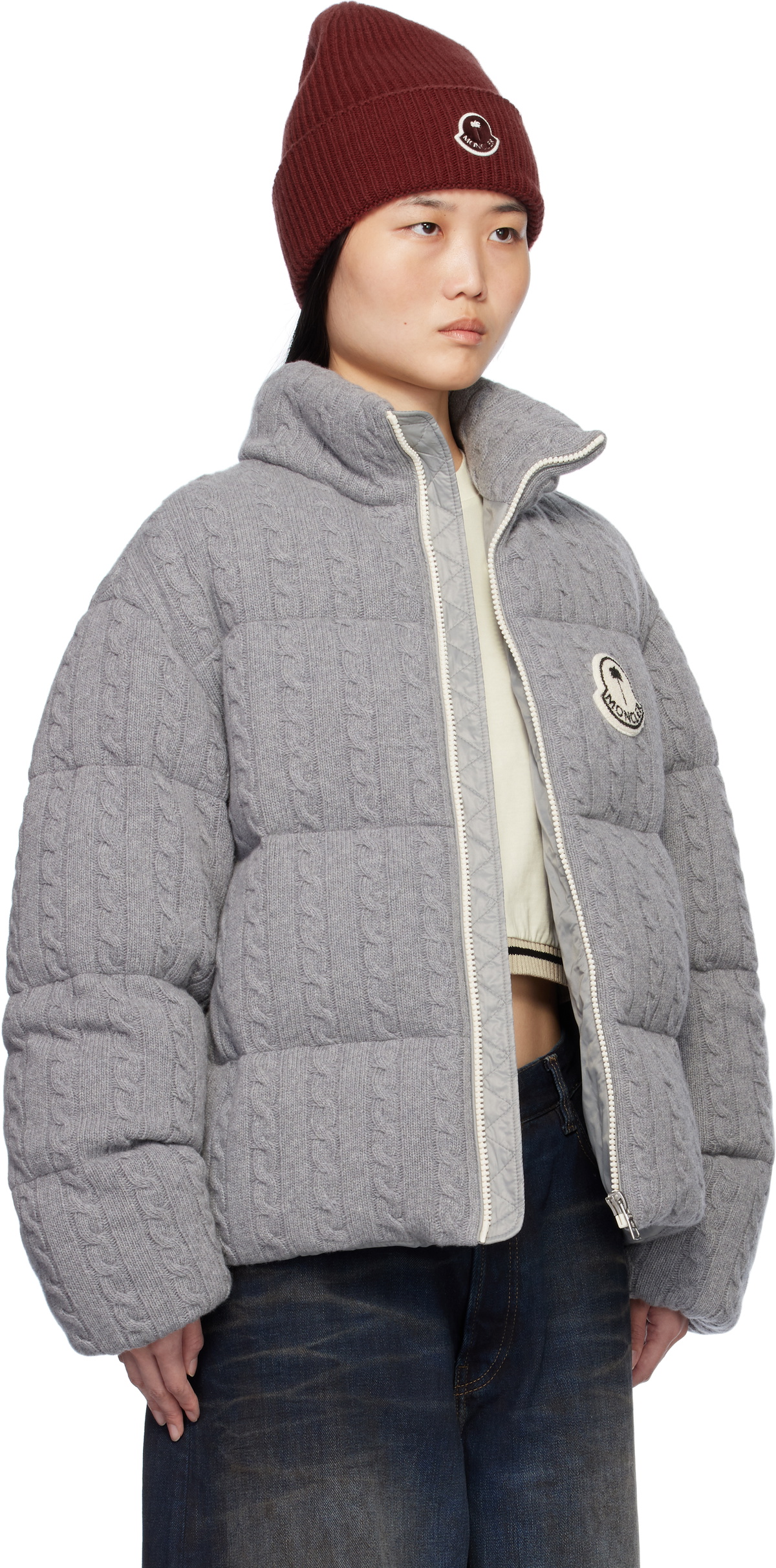Moncler Genius Moncler x Palm Angels Gray Austru Down Jacket