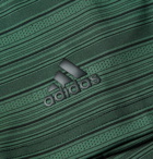 ADIDAS GOLF - Striped Recycled Stretch-Jersey and Mesh Golf Polo Shirt - Green