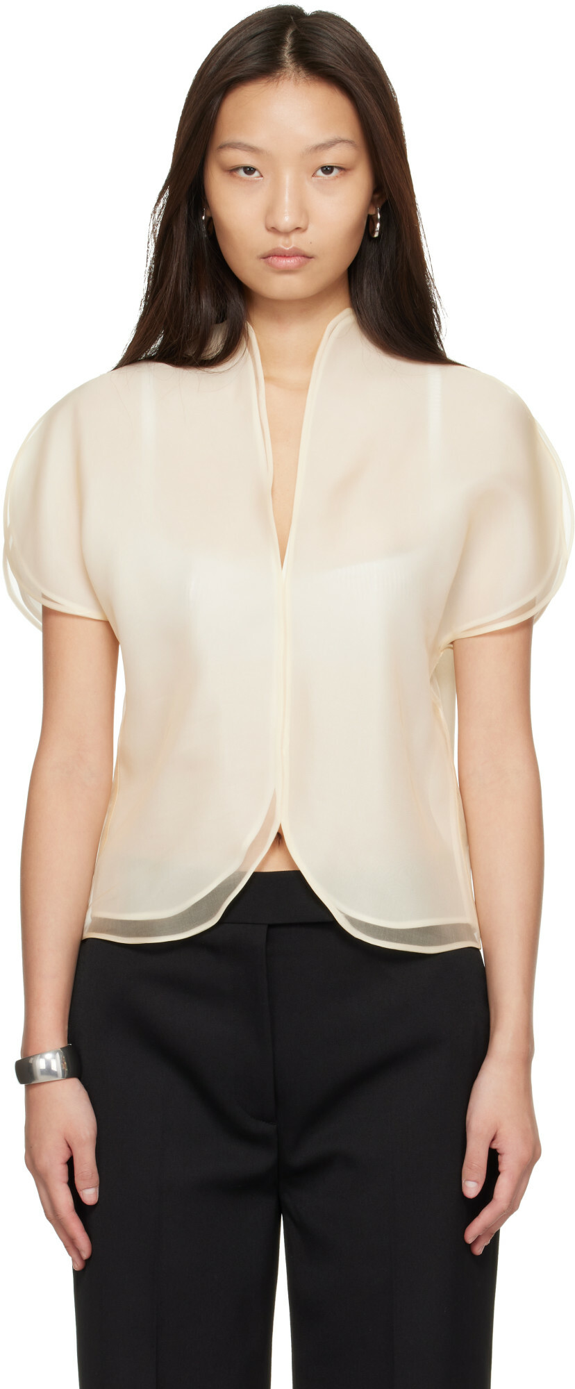 KHAITE Beige Briar Top