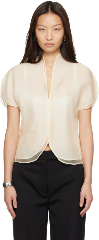 Photo: KHAITE Beige Briar Top