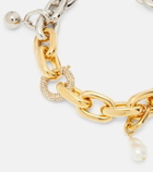 Rabanne XL Link embellished chain necklace