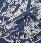 KAPITAL - Printed Cotton Bandana - Blue