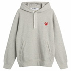 Comme des Garçons Play U Sweatshirt Red Emblem Knit in Grey