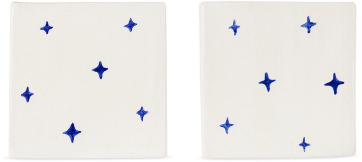 Photo: Rami Kim Studio White & Blue Mini Painting Tile Set