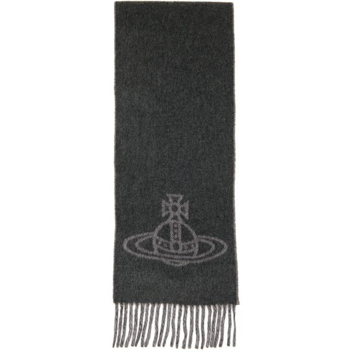 Photo: Vivienne Westwood Gray Double Face Scarf