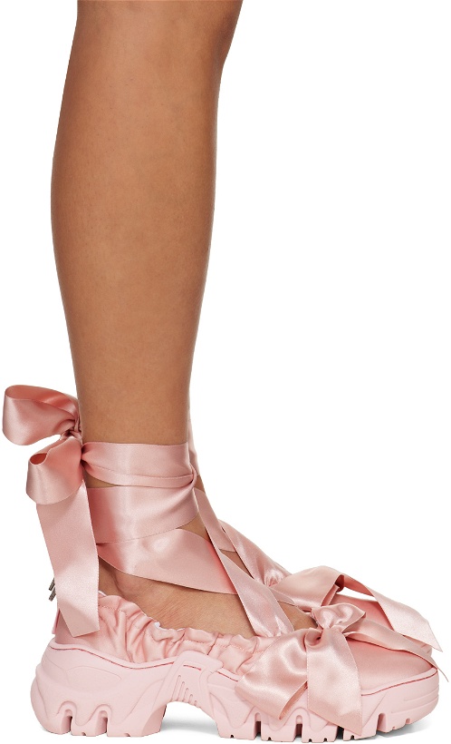 Photo: Rombaut Pink Boccaccio II Aura Bows Ballerina Flats