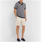 Dunhill - Cotton-Blend Twill Bermuda Shorts - Off-white