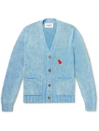 Corridor - Embroidered Tie-Dyed Cotton Cardigan - Blue
