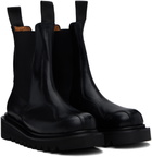 Toga Virilis SSENSE Exclusive Black Calfskin Chelsea Boots