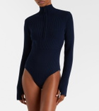 Cordova Butte ribbed-knit wool ski bodysuit