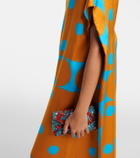 Dries Van Noten Printed satin maxi dress