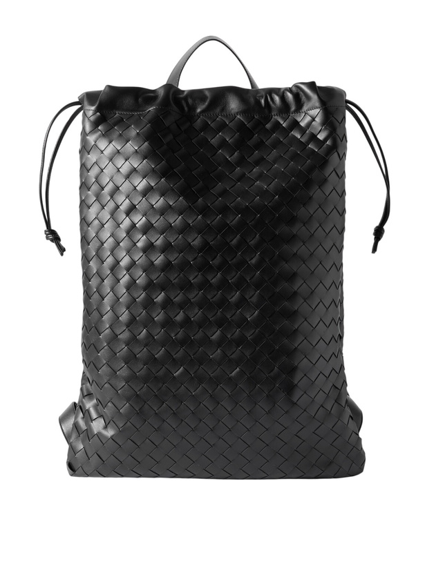 Photo: Bottega Veneta - Trail Intrecciato Leather Drawstring Backpack