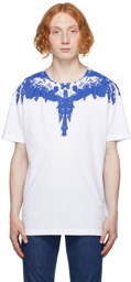 Marcelo Burlon County of Milan White & Blue Wings T-Shirt