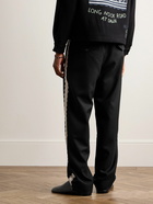 BODE - Straight-Leg Lace-Trimmed Wool Trousers - Black