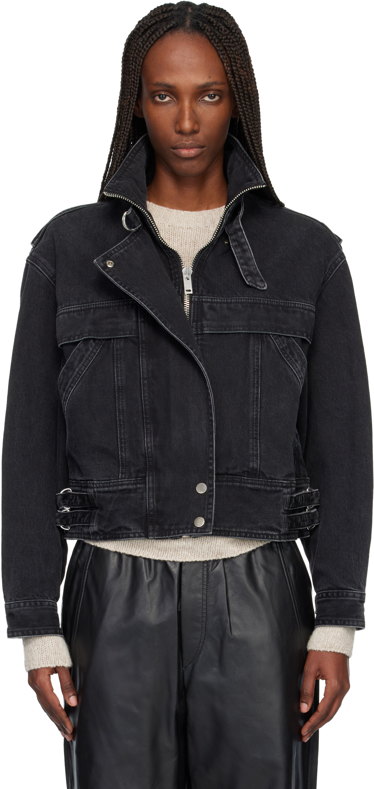 Isabel Marant Etoile Black Joseline Denim Jacket