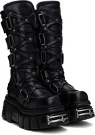 VETEMENTS Black New Rock Edition Tower Boots